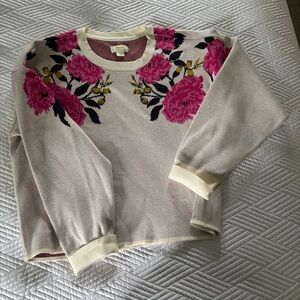 Anthropology Maeve cropped sweater